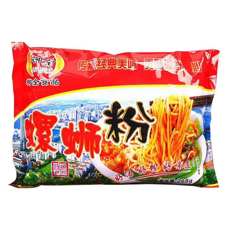 柳全螺螄粉268g*10包裝廣西柳州特產美食酸辣煮食