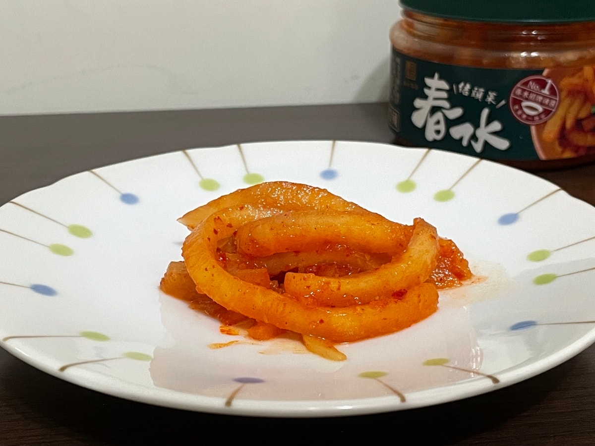 2024 全聯新品︱開箱【春水堂監製】春水招牌辣醬泡菜及結頭菜 - 第8張圖
