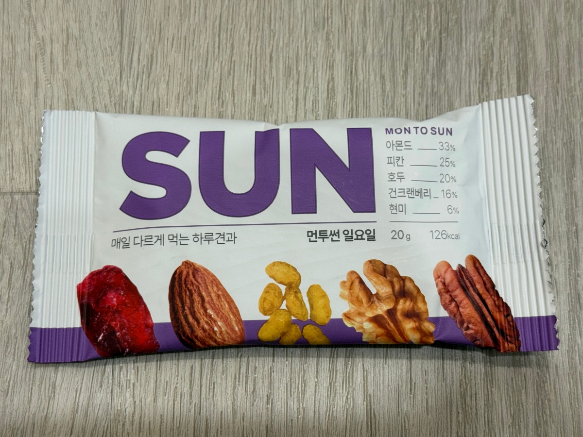 【辦公室下午茶推薦】韓國HBAF MON TO SUN 每日堅果．七天不重複的療癒點心！